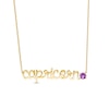 Thumbnail Image 0 of Amethyst Zodiac Capricorn Necklace 10K Yellow Gold 18"