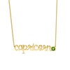 Thumbnail Image 1 of Peridot Zodiac Capricorn Necklace 10K Yellow Gold 18&quot;