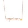 Thumbnail Image 1 of Citrine Zodiac Capricorn Necklace 10K Rose Gold 18&quot;