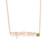 Thumbnail Image 0 of Peridot Zodiac Capricorn Necklace 10K Rose Gold 18"