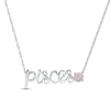 Lab-Created Opal Zodiac Pisces Necklace Sterling Silver 18"