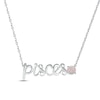 Thumbnail Image 1 of Lab-Created Opal Zodiac Pisces Necklace 10K White Gold 18&quot;