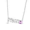 Thumbnail Image 2 of Amethyst Zodiac Pisces Necklace 10K White Gold 18&quot;