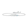 Thumbnail Image 1 of Aquamarine Zodiac Aries Bolo Bracelet Sterling Silver 9.5&quot;