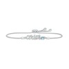 Thumbnail Image 1 of Aquamarine Zodiac Aries Bolo Bracelet 10K White Gold 9.5&quot;