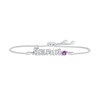 Thumbnail Image 0 of Amethyst Zodiac Taurus Bolo Bracelet Sterling Silver 9.5"