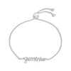 Thumbnail Image 0 of Lab-Created Opal Zodiac Gemini Bolo Bracelet Sterling Silver 9.5"