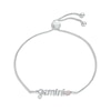 Thumbnail Image 1 of Lab-Created Opal Zodiac Gemini Bolo Bracelet Sterling Silver 9.5&quot;