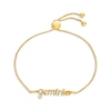 Thumbnail Image 1 of Citrine Zodiac Gemini Bolo Bracelet 10K Yellow Gold 9.5&quot;