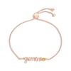 Thumbnail Image 1 of Citrine Zodiac Gemini Bolo Bracelet 10K Rose Gold 9.5"