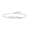 Thumbnail Image 0 of Lab-Created Opal Zodiac Cancer Bolo Bracelet Sterling Silver 9.5"