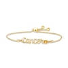 Thumbnail Image 1 of Citrine Zodiac Cancer Bolo Bracelet 10K Yellow Gold 9.5&quot;