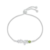 Thumbnail Image 1 of Peridot Zodiac Virgo Bolo Bracelet Sterling Silver 9.5&quot;