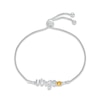 Thumbnail Image 1 of Citrine Zodiac Virgo Bolo Bracelet 10K White Gold 9.5&quot;