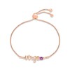 Thumbnail Image 1 of Amethyst Zodiac Virgo Bolo Bracelet 10K Rose Gold 9.5&quot;