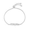 Thumbnail Image 1 of Lab-Created Opal Zodiac Scorpio Bolo Bracelet Sterling Silver 9.5&quot;