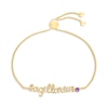 Thumbnail Image 1 of Amethyst Zodiac Sagittarius Bolo Bracelet 10K Yellow Gold 9.5&quot;
