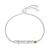 Thumbnail Image 0 of Peridot Zodiac Capricorn Bolo Bracelet Sterling Silver 9.5"