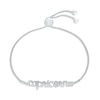 Thumbnail Image 0 of White Lab-Created Sapphire Zodiac Capricorn Bolo Bracelet 10K White Gold 9.5"