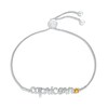 Thumbnail Image 1 of Citrine Zodiac Capricorn Bolo Bracelet 10K White Gold 9.5"