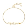 Thumbnail Image 1 of Citrine Zodiac Capricorn Bolo Bracelet 10K Yellow Gold 9.5"