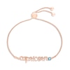 Thumbnail Image 1 of Swiss Blue Topaz Zodiac Capricorn Bolo Bracelet 10K Rose Gold 9.5&quot;