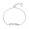 Thumbnail Image 1 of Citrine Zodiac Pisces Bolo Bracelet Sterling Silver 9.5"