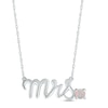 Thumbnail Image 0 of Lab-Created Opal "Mrs." Necklace Sterling Silver 18"