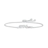 Thumbnail Image 1 of Lab-Created Opal &quot;Mrs.&quot; Bolo Bracelet Sterling Silver 9.5&quot;