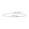 Thumbnail Image 0 of Amethyst "Mrs." Bolo Bracelet Sterling Silver 9.5"