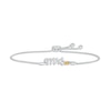 Thumbnail Image 1 of Citrine &quot;Mrs.&quot; Bolo Bracelet Sterling Silver 9.5&quot;