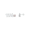 Thumbnail Image 3 of Lab-Created Opal &quot;Mrs.&quot; Earrings Sterling Silver