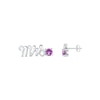 Thumbnail Image 2 of Amethyst "Mrs." Earrings Sterling Silver