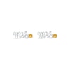 Thumbnail Image 2 of Citrine &quot;Mrs.&quot; Earrings Sterling Silver