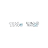 Thumbnail Image 1 of Aquamarine &quot;Mrs.&quot; Earrings 10K White Gold