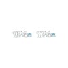 Thumbnail Image 2 of Aquamarine &quot;Mrs.&quot; Earrings 10K White Gold