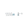 Thumbnail Image 3 of Aquamarine &quot;Mrs.&quot; Earrings 10K White Gold