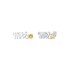 Thumbnail Image 1 of Citrine &quot;Mrs.&quot; Earrings 10K White Gold
