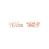 Thumbnail Image 1 of White Lab-Created Sapphire &quot;Mrs.&quot; Earrings 10K Rose Gold