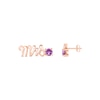 Thumbnail Image 3 of Amethyst &quot;Mrs.&quot; Earrings 10K Rose Gold