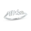 Thumbnail Image 1 of White Lab-Created Sapphire &quot;Mrs.&quot; Ring Sterling Silver