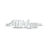 Thumbnail Image 2 of White Lab-Created Sapphire &quot;Mrs.&quot; Ring Sterling Silver