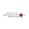 Thumbnail Image 2 of Lab-Created Ruby &quot;Mrs.&quot; Ring Sterling Silver