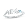 Thumbnail Image 1 of Aquamarine &quot;Mrs.&quot; Ring Sterling Silver