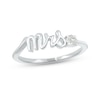 Thumbnail Image 0 of White Lab-Created Sapphire "Mrs." Ring 10K White Gold
