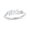 Thumbnail Image 0 of Lab-Created Opal "Mrs." Ring 10K White Gold