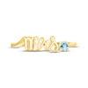 Thumbnail Image 1 of Aquamarine "Mrs." Ring 10K Yellow Gold