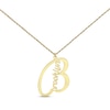 Thumbnail Image 1 of Name & Initial Necklace 14K Yellow Gold 18&quot;