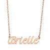 Thumbnail Image 1 of Script Name Necklace 14K Rose Gold 18&quot;