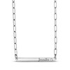 Thumbnail Image 1 of Diamond Paperclip Bar Name Necklace Sterling Silver 18&quot;